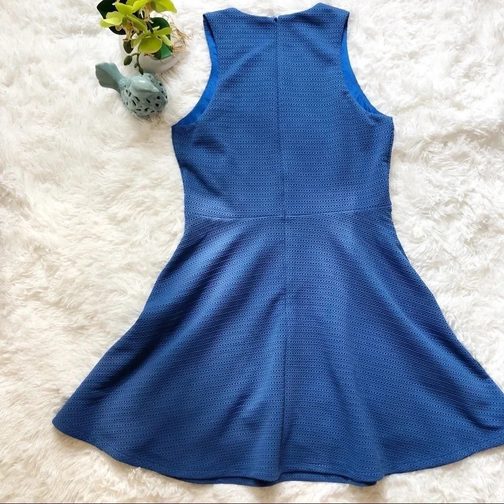 Design Lab | Cobalt Blue Fit and Flare Dress - Picture 5 of 6
